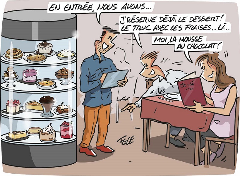 Au restaurant, le dessert toujours gagnant