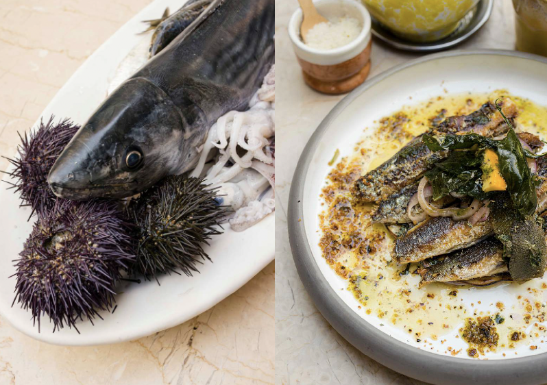 Les poissons populaires sublimés chez Pane e Olio