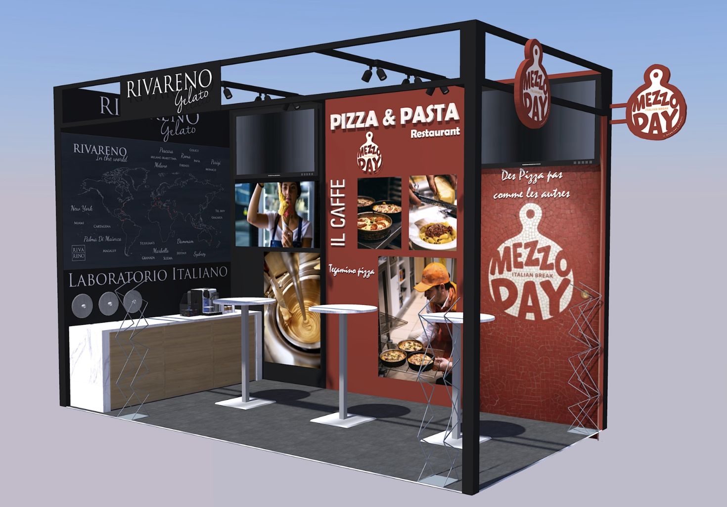 Franchise Expo Paris : Stratto met en avant Mezzoday et Rivareno