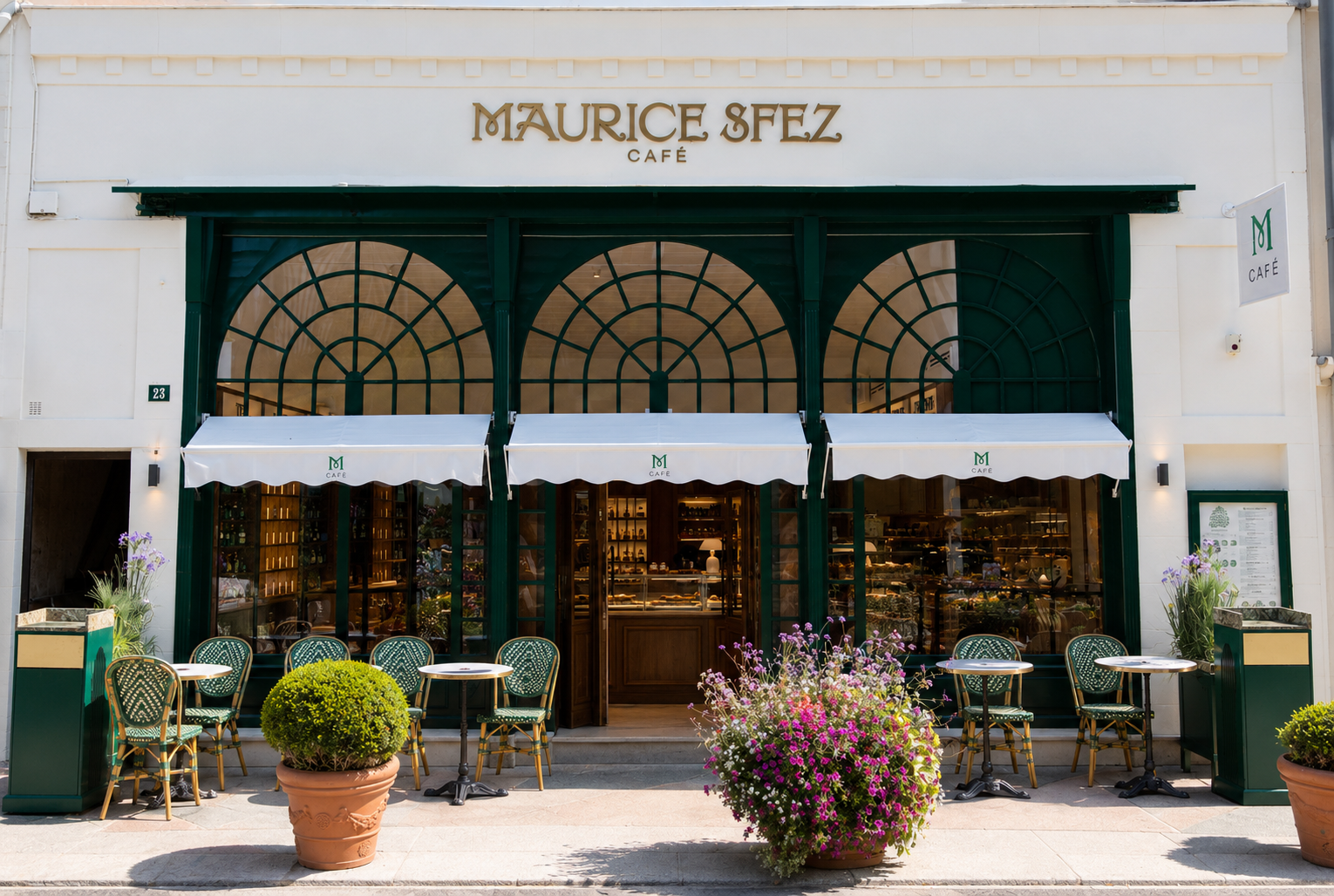 Maurice Sfez Café à la conquête de Deauville