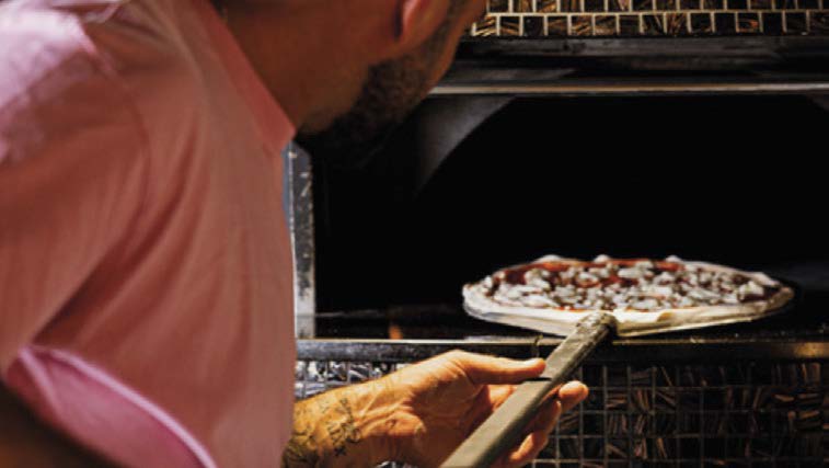 Un espace dédié à la pizza